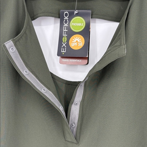 ExOfficio Kizmet Argenta Green Hiking Dress With Pockets Women’s Size Large NWT! - Picture 8 of 15